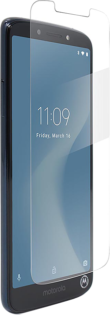 BodyGuardz Pure 2 Tempered Glass Screen Protector - moto g6 play - Clear